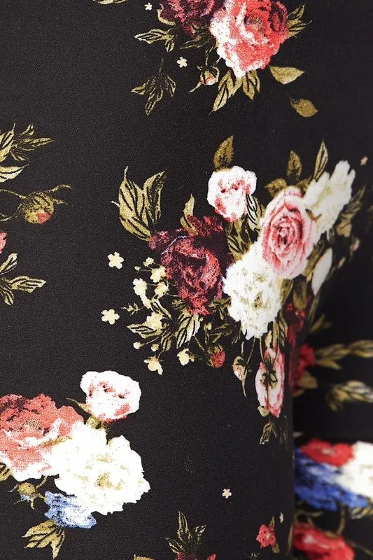 BRYNNE FLORAL LEGGINGS BLACK*