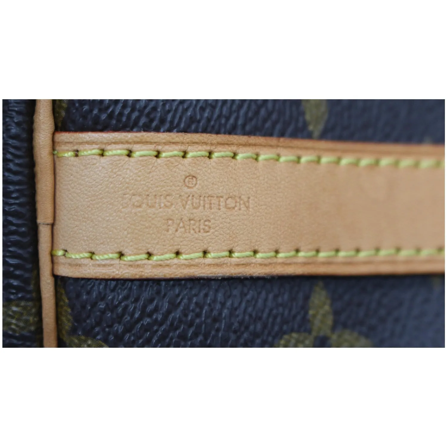 LOUIS VUITTON Speedy 35 Bandouliere Monogram Canvas Satchel Bag Brown
